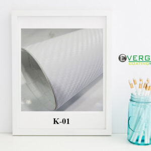 Carbon Fiber Sticker White