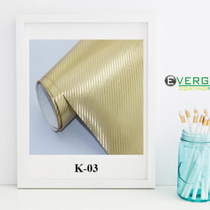 Carbon Fiber Sticker Gold