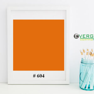 Sticker PVC White Liner Orange