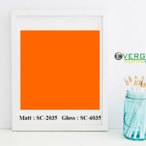 3 Year Opaque Film Sticker Pastel Orange