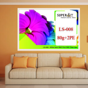 Sticker Semi Matt Vinyl Clear adh.