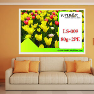 Sticker PVC  Backlit Vinyl Clear adh.