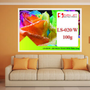 สติกเกอร์ PVC สีขาวเงา (กาวสูญญากาศ)