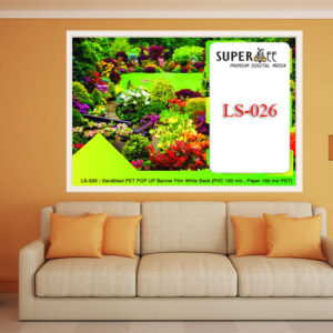 PVC  PET POP UP Banner Film White Back